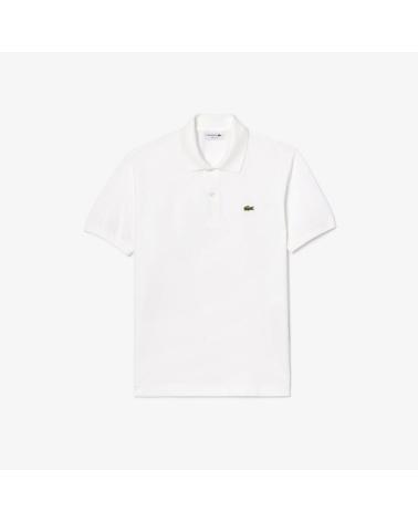 LACOSTE POLO PIQUÉ PH985100 BLANCO - CUELLO ACANALADO MANGA CORTA WHITE