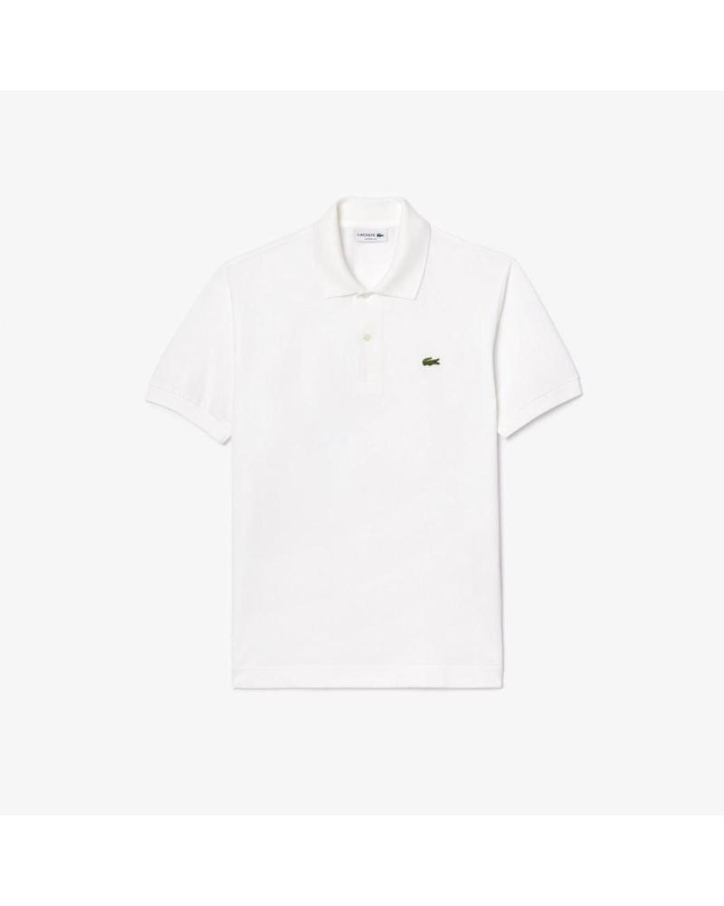 LACOSTE POLO PIQUÉ PH985100 BLANCO - CUELLO ACANALADO MANGA CORTA WHITE