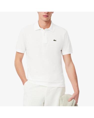 LACOSTE POLO PIQUÉ PH985100 BLANCO - CUELLO ACANALADO MANGA CORTA WHITE