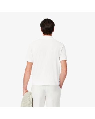 LACOSTE POLO PIQUÉ PH985100 BLANCO - CUELLO ACANALADO MANGA CORTA WHITE