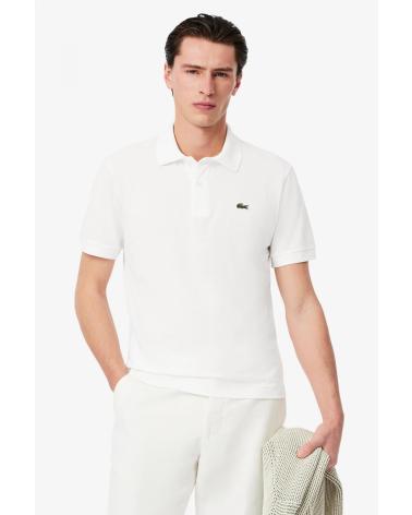 LACOSTE POLO PIQUÉ PH985100 BLANCO - CUELLO ACANALADO MANGA CORTA WHITE