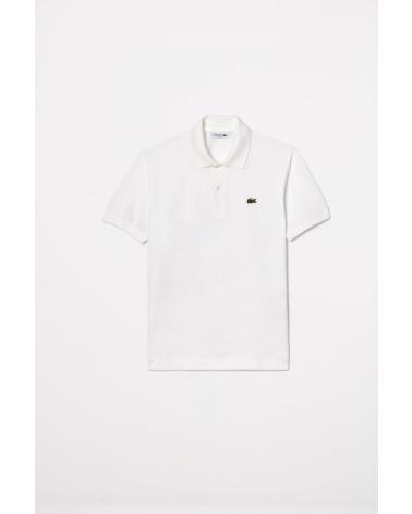 LACOSTE POLO PIQUÉ PH985100 BLANCO - CUELLO ACANALADO MANGA CORTA WHITE