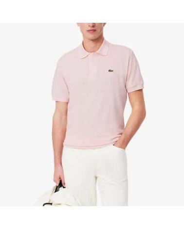 LACOSTE HERREN KURZARMPOLO L 12 LIGHT IN HELLROSA FLMNG