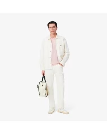 LACOSTE HERREN KURZARMPOLO L 12 LIGHT IN HELLROSA FLMNG
