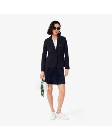 LACOSTE PLISSIERTER ROCK JF1403 1000135631 DUNKELBLAU DAMEN NVYBLU