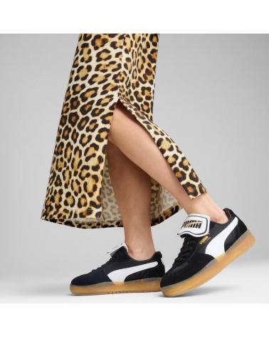 PUMA LEO LUXE SLIM AOP ANIMAL PRINT WHITE DRESS WHITE