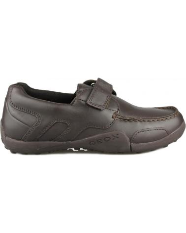 Scarpe per Bambino GEOX JW SNAKEN COLEGIAL NINO MARRON