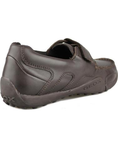 Scarpe per Bambino GEOX JW SNAKEN COLEGIAL NINO MARRON