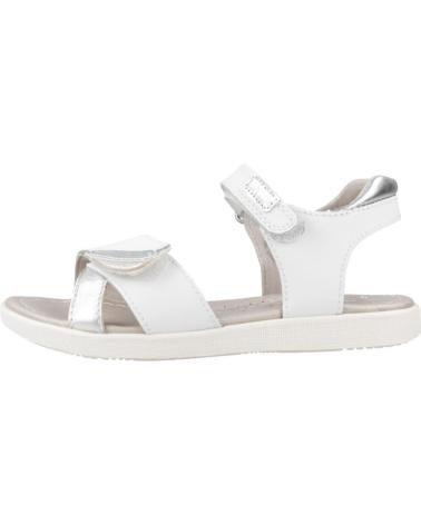 GARVALIN SANDALIAS NINA MODELO 242425G COLOR BLANCO BLANCO Y PLATA