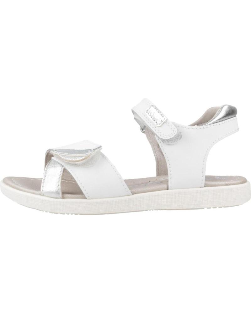 GARVALIN SANDALIAS NINA MODELO 242425G COLOR BLANCO BLANCO Y PLATA