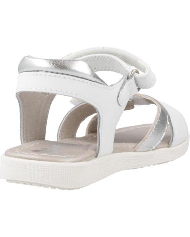 GARVALIN SANDALIAS NINA MODELO 242425G COLOR BLANCO BLANCO Y PLATA