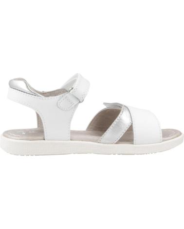 GARVALIN SANDALIAS NINA MODELO 242425G COLOR BLANCO BLANCO Y PLATA