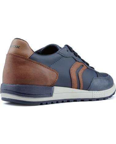 Scarpe sport per Bambino GEOX ZAPATILLAS ALBEN NAVYCOGNAC