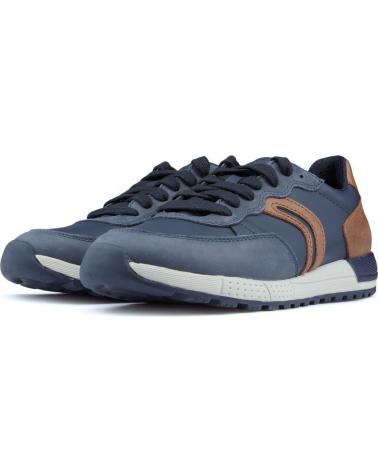 Scarpe sport per Bambino GEOX ZAPATILLAS ALBEN NAVYCOGNAC