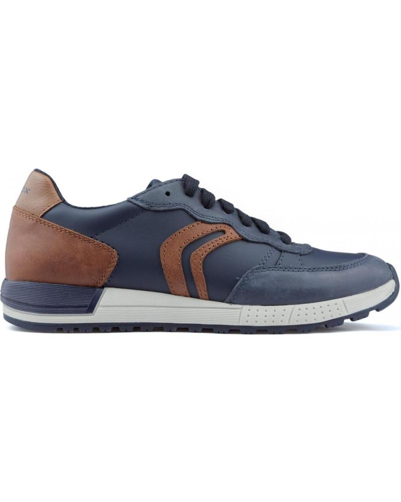 Scarpe sport per Bambino GEOX ZAPATILLAS ALBEN NAVYCOGNAC