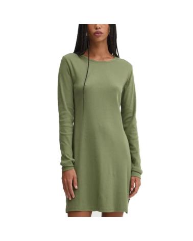 -VANS-OFF-THE-WALL-VESTIDOS-MUJER-VANS-MODELO-DREW-RIB-LS-DRESS-COLOR-VERDE-OLI-OLIVINE