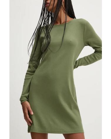 -VANS-OFF-THE-WALL-VESTIDOS-MUJER-VANS-MODELO-DREW-RIB-LS-DRESS-COLOR-VERDE-OLI-OLIVINE