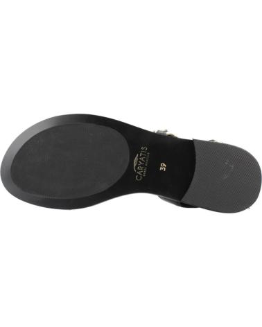 CARYATIS SANDALIAS PLANAS CON CADENA DECORATIVA MODELO 622609C BLCKGLD