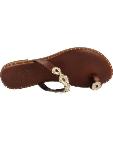 CARYATIS SANDALIAS CARYATIS 621326C CON DETALLE DE PEDRERÍA BROWN