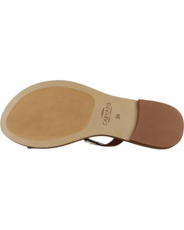 CARYATIS SANDALIAS CARYATIS 621326C CON DETALLE DE PEDRERÍA BROWN