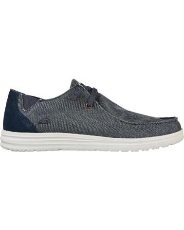 Zapatos-de-vestir-para-hombre-SKECHERS-66387-LONAS-DE-HOMBRE-AZUL-MARINO