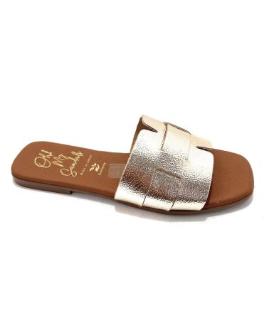 Schaufelsandalen-für-damen-OH-MY-SANDALS-ZUECO-PLANO-PIEL-AMARILLO
