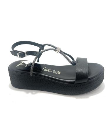 Sandálias-femininas-VALERIAS-SANDALIAS-CUNA-PIEL-BRILLO-CONF-NEGRO