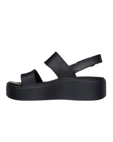 SKECHERS SANDALIAS PLANAS MUJER 111257 - NEGRO