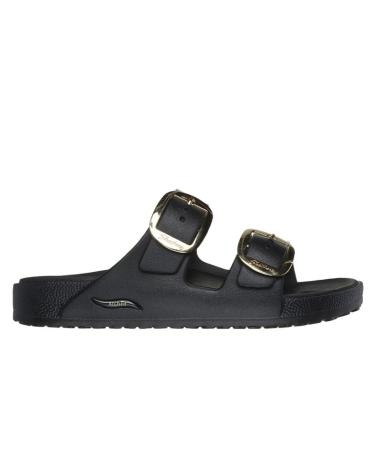 Sandálias-femininas-SKECHERS-SANDALIAS-PLANAS-MUJER-111592-NEGRO