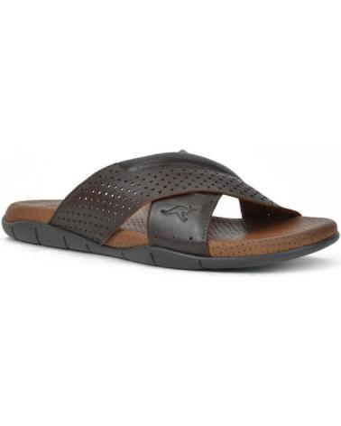 KANGAROOS SANDALIAS DE HOMBRE 851-18 PIEL MARRONPIEL MARRON