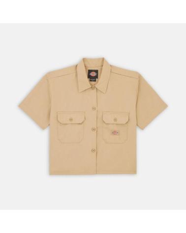 -DICKIES-CAMISAS-MUJER-MODELO-WORK-SHIRT-CROPPED-COLOR-VERDE-KHK1
