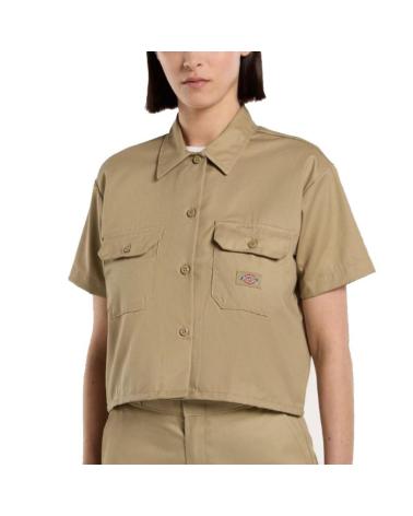 -DICKIES-CAMISAS-MUJER-MODELO-WORK-SHIRT-CROPPED-COLOR-VERDE-KHK1