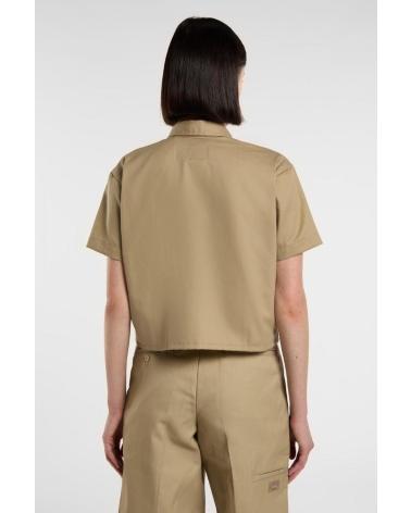 -DICKIES-CAMISAS-MUJER-MODELO-WORK-SHIRT-CROPPED-COLOR-VERDE-KHK1