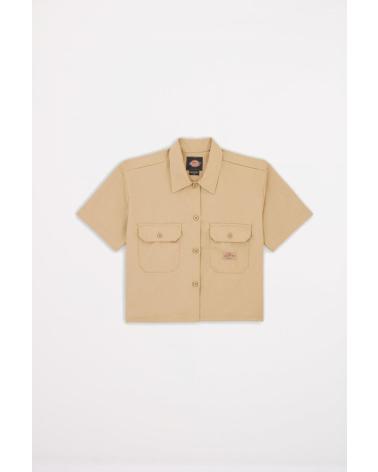 -DICKIES-CAMISAS-MUJER-MODELO-WORK-SHIRT-CROPPED-COLOR-VERDE-KHK1