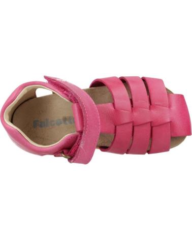 FALCOTTO SANDALIAS ALBY PARA NIÑA, CIERRE DE VELCRO FUXIA