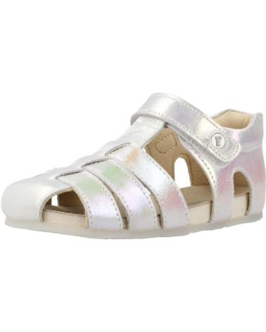 FALCOTTO SANDALIAS NINA MODELO ALBY COLOR  BLANCO