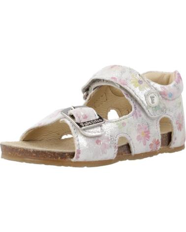 FALCOTTO SANDALIAS INFANTILES BEA EN PIEL CON ESTAMPADO FLORAL ARGNTNCHL