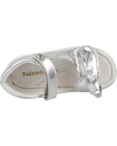 FALCOTTO SANDALIAS NINA MODELO ANAFI COLOR PLATA ARGNTNCHL