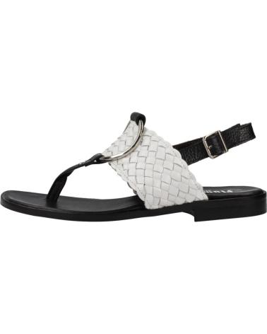 PLUMERS SANDALIAS PLUMERS MODELO 3886P CON TIRA TRENZADA NEGRO