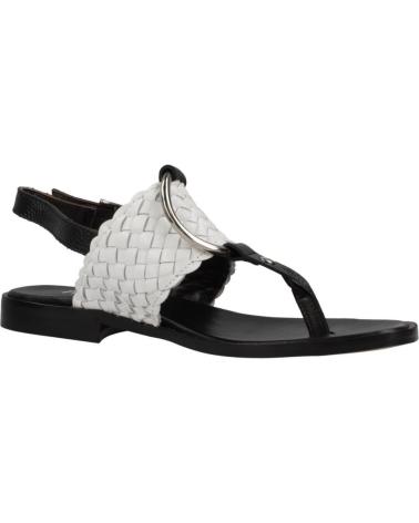 PLUMERS SANDALIAS PLUMERS MODELO 3886P CON TIRA TRENZADA NEGRO