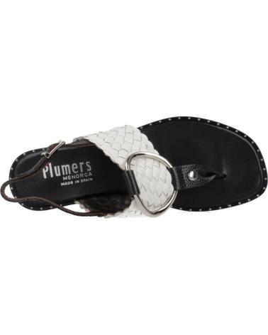PLUMERS SANDALIAS PLUMERS MODELO 3886P CON TIRA TRENZADA NEGRO