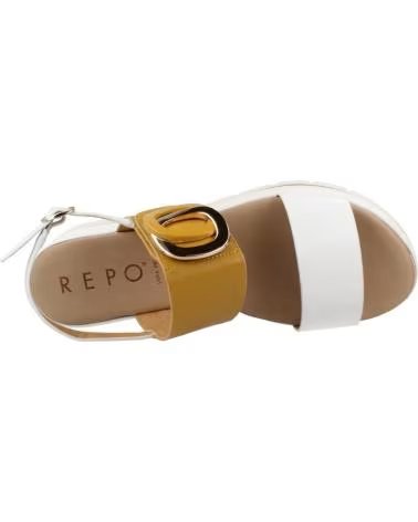 REPO SANDALES FEMME 11214R JAUNE BLANC RÉF 618513 BNCGIL