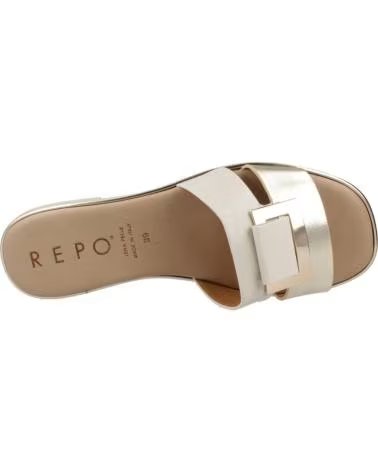 REPO SANDÁLIAS FEMININAS MODELO 71116R OURO - REF: 618532 AVRPLT