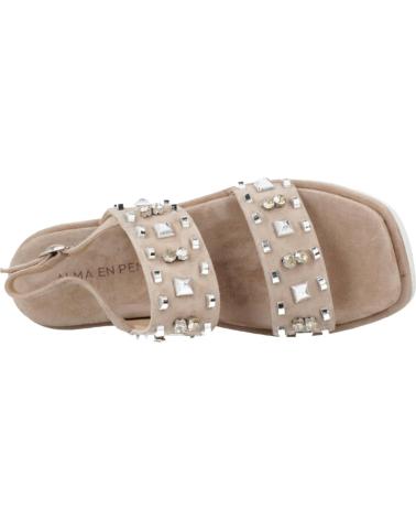 ALMA EN PENA SANDALIAS MUJER MODELO V251806 COLOR MARRON CLARO VISON