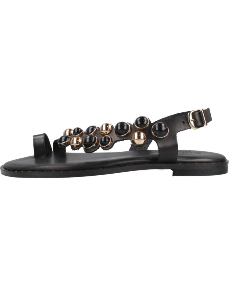 CARYATIS SANDALIAS PLANAS CARYATIS CON ADORNOS Y CIERRE DE HEBILLA BLACK