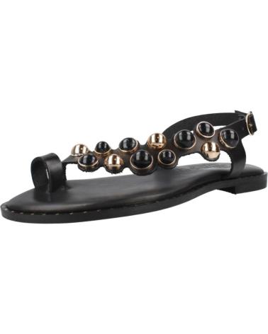 CARYATIS SANDALIAS PLANAS CARYATIS CON ADORNOS Y CIERRE DE HEBILLA BLACK