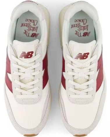 NEW BALANCE BASKETS U370CB BLANC BORDEAUX BLANCO-BURDEOS