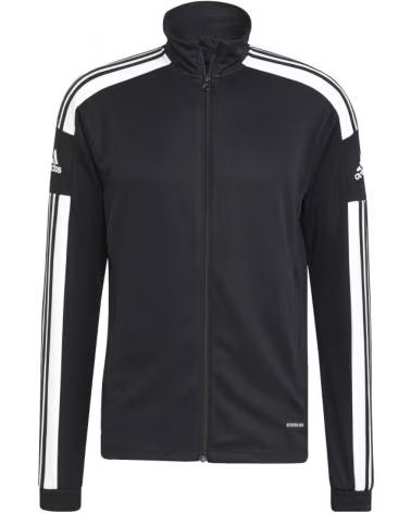 GIACCA SPORTIVA ADIDAS GK9546 CON CERNIERA, 3 STRISCE BIANCHE NEGRO