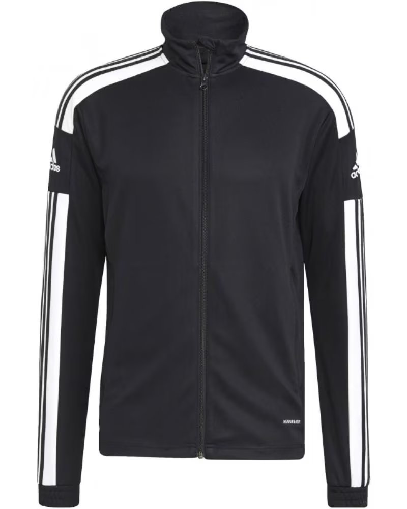GIACCA SPORTIVA ADIDAS GK9546 CON CERNIERA, 3 STRISCE BIANCHE NEGRO