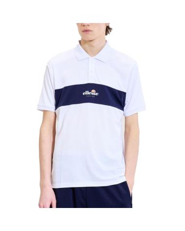 POLO ELLESSE MACKENNA BIANCO E BLU MARINO MULTICOLOR